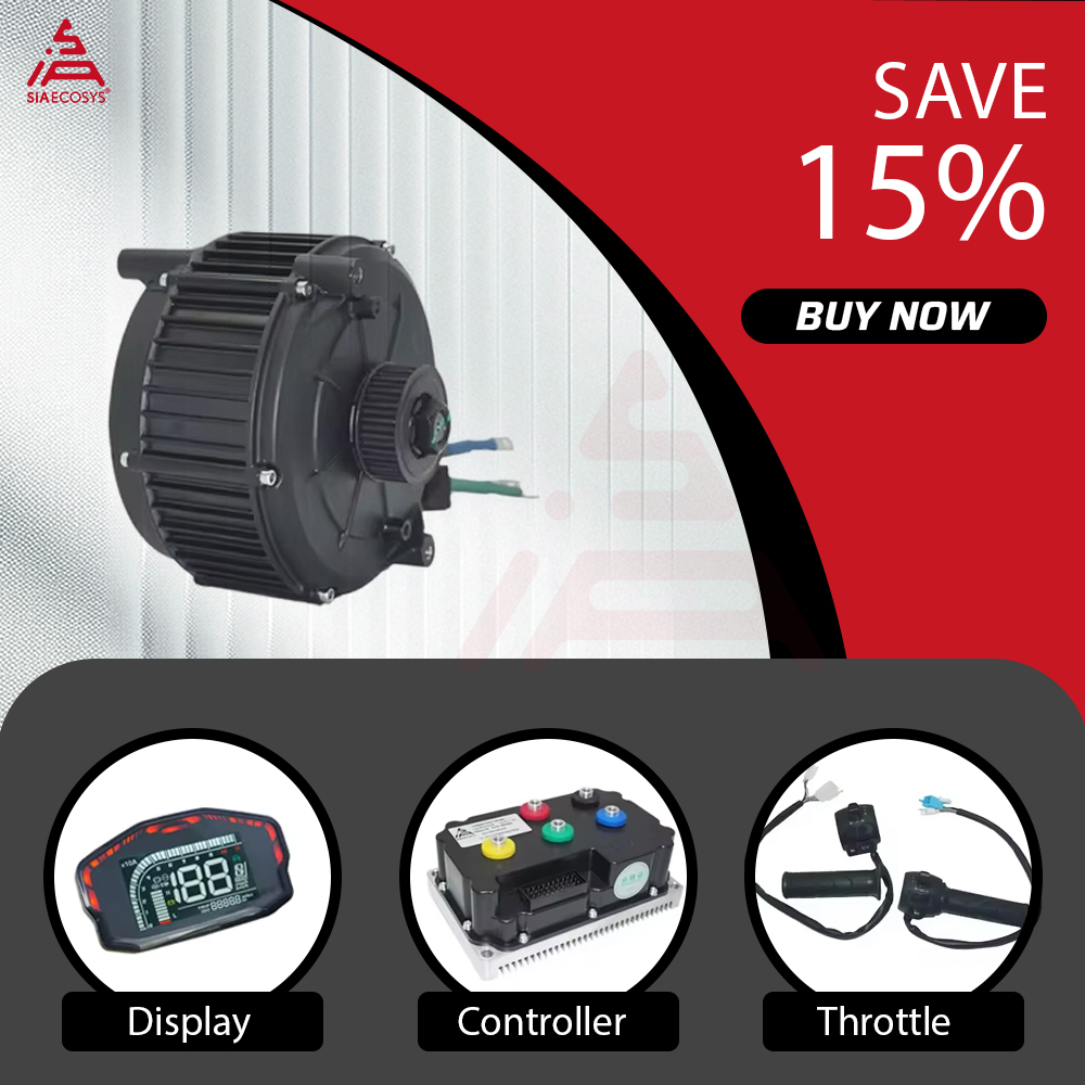 Mid Drive Motor Kit 72V 5000W - QSMOTOR QS165 V2 5000W 72V IPM
