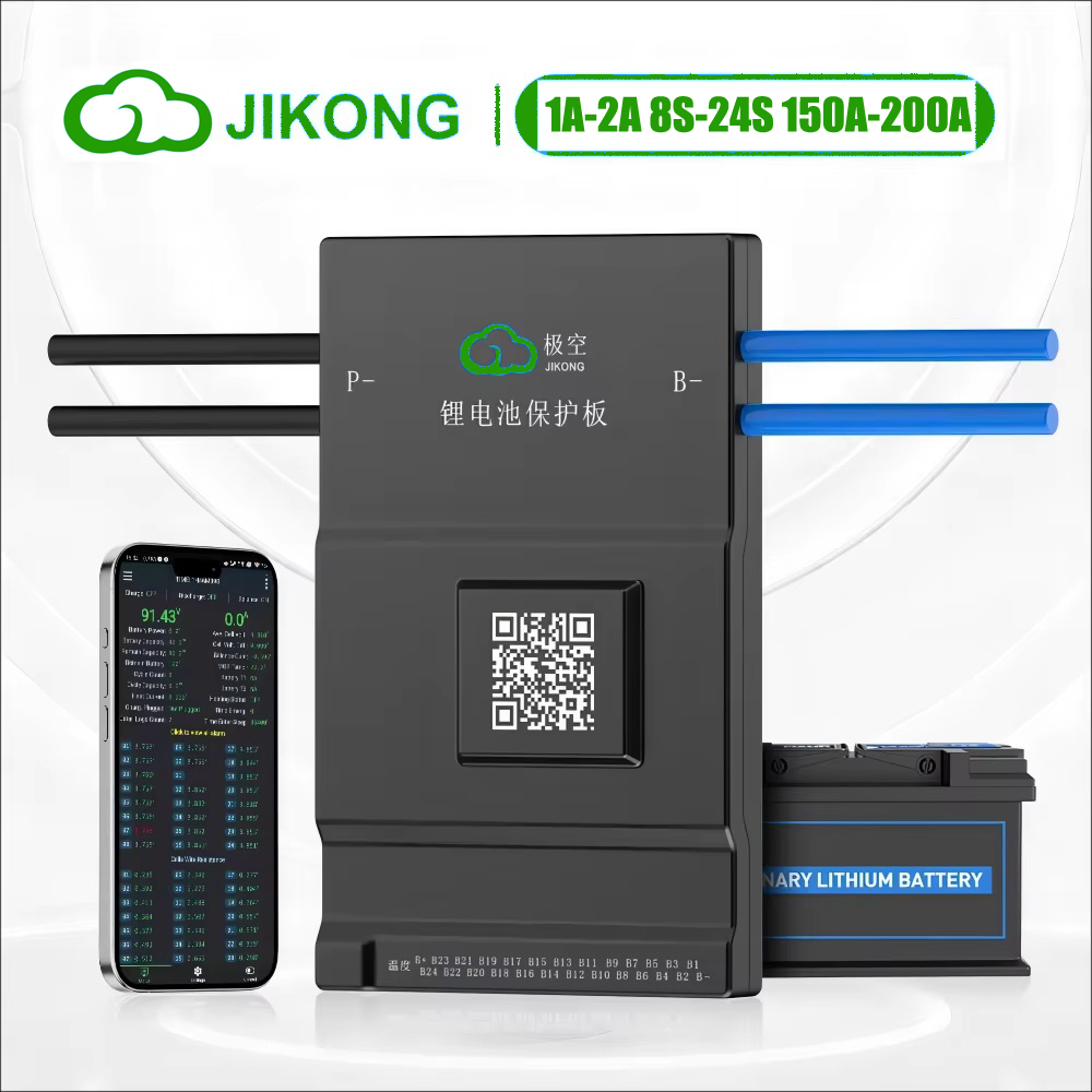 Smart Bms 24S 200A Bluetooth Lifepo4 - JK BMS 액티브 밸런스 150A 200A