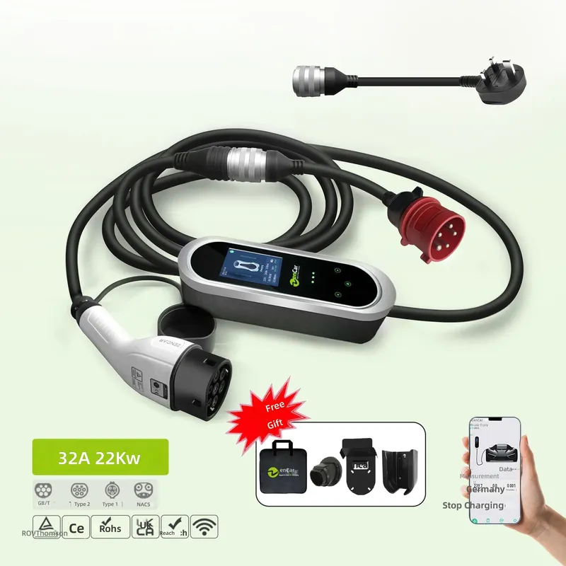 22kW 3상 EV 충전기 32A 휴대용 AC 충전 스 - Ev Charger Type 2 22Kw 32A 3 Phase 리뷰 및 가격